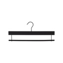 Cloth hanger, lotus wood, finished in black mat - box of 100 pcs.