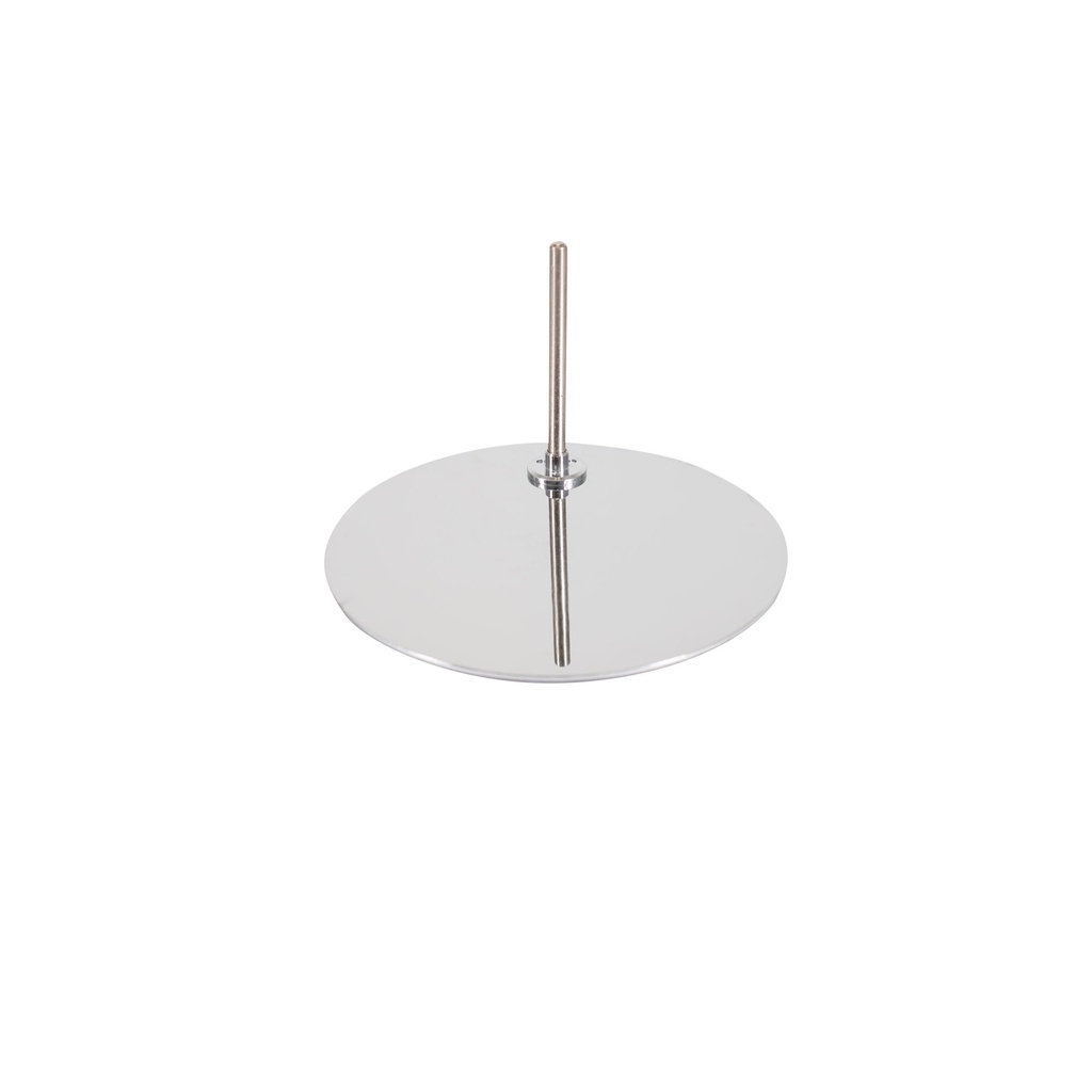 Round chrome Base for  Child Mannequin with Chrome Footpin included