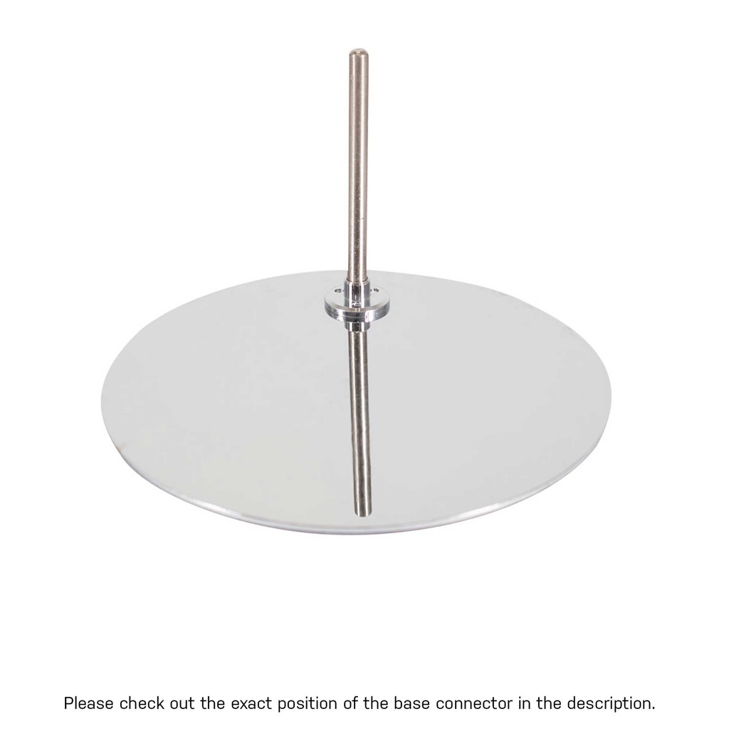 BINK - Round mannequin base, dia. 38cm, Chrome, footpin included
