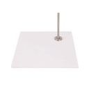 Square Base Adult Mannequin White with Footpin included