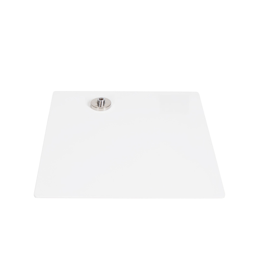 BINK - Square mannequin base 40x40 cm in white powdercoated steel