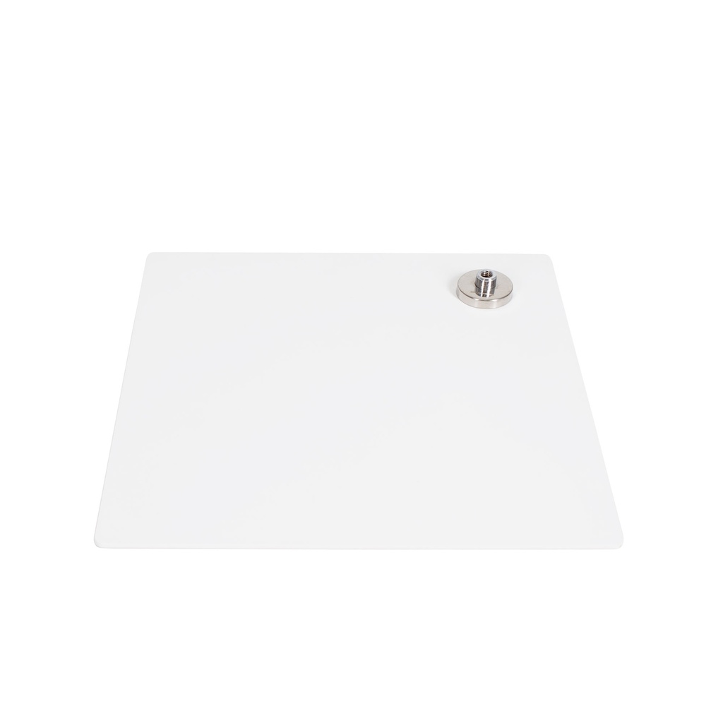 BINK - Square mannequin base 40x40cm, powdercoated steel mat white