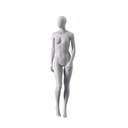Women's mannequin, abstract balloon head, dress size 38EU, white matt, standing pose 09
