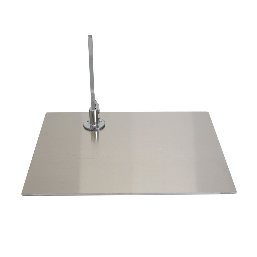 BINK - Rectangular base for adult window mannequin, brushed steel
