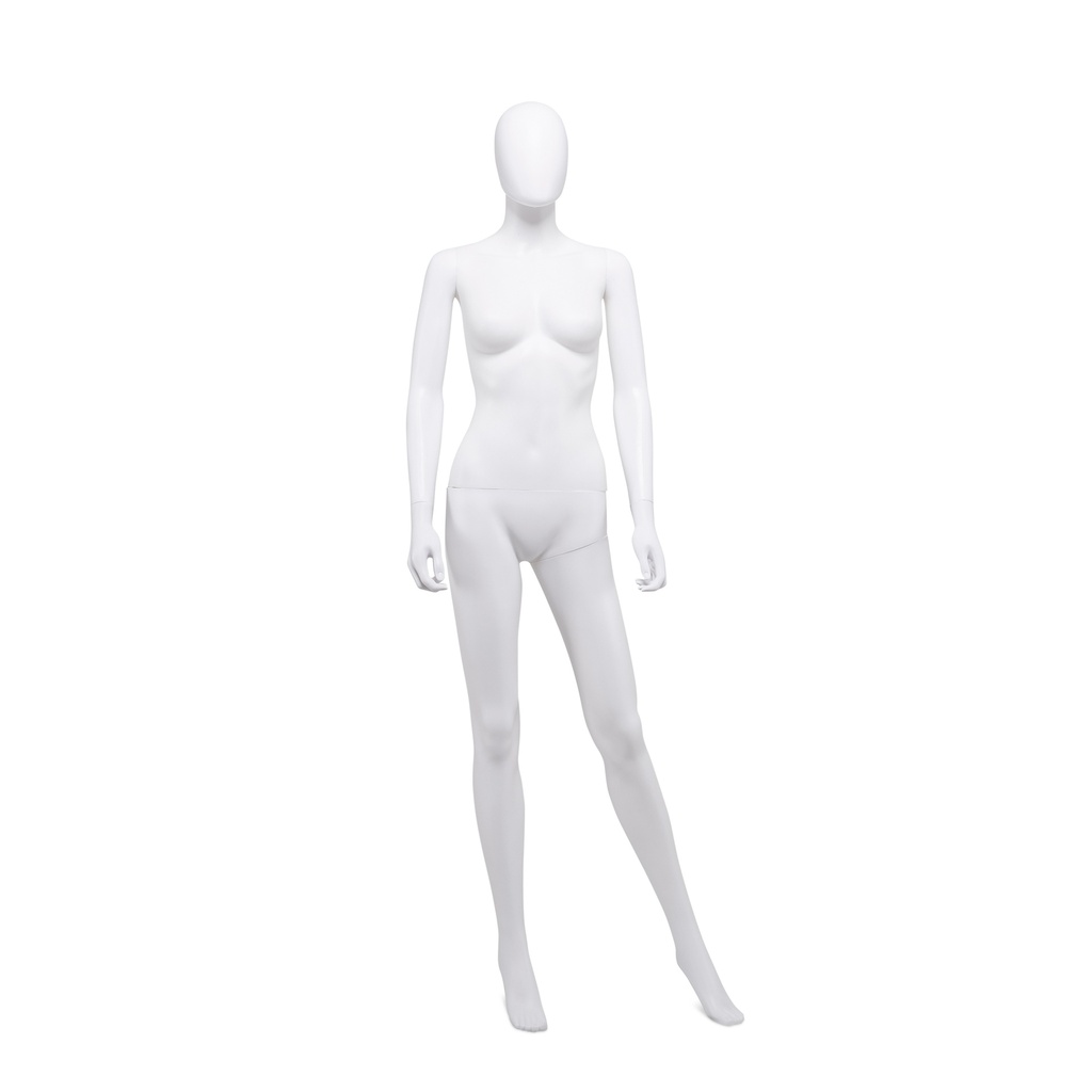 BINK - Cheap mannequin, female, detachable head, white mat colour, standing pose 05BN
