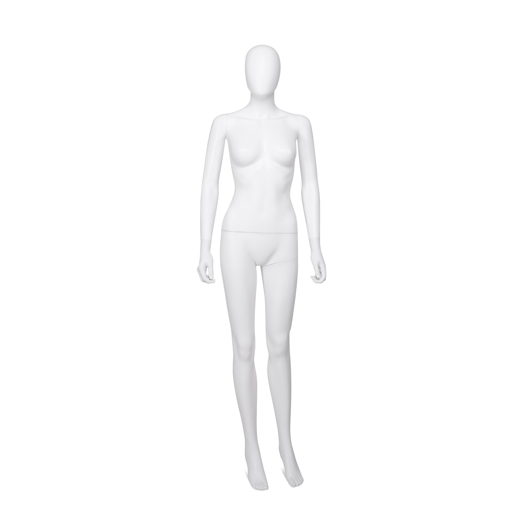 BINK - Cheap mannequin, female, detachable head, white mat colour, standing pose 07BN