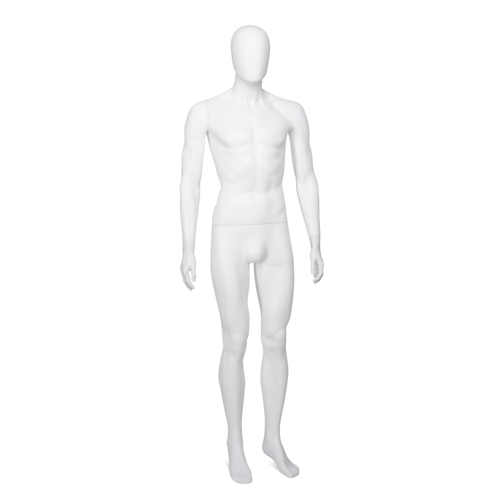 BINK - Cheap mannequin, male, detachable head, white mat colour, standing pose 03BN
