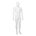 Cheap mannequin, male, detachable head, white mat colour, standing pose 03BN