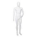 Cheap mannequin, male, detachable head, white mat colour, standing pose 05BN