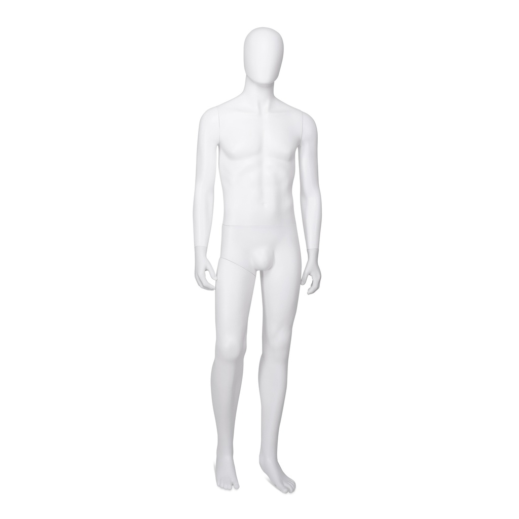 BINK - Cheap mannequin, male, detachable head, white mat colour, standing pose 06BN