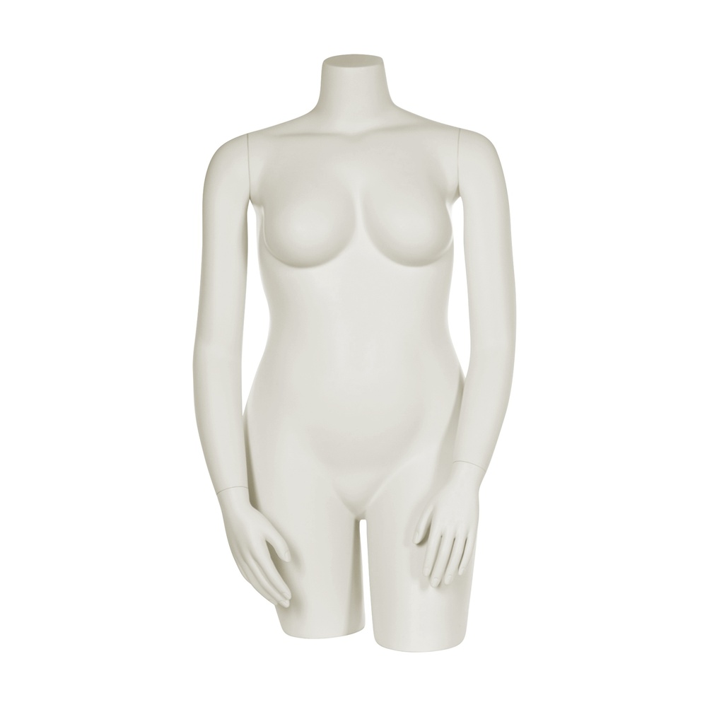 BINK - Plus size female bust, headless, milkwhite