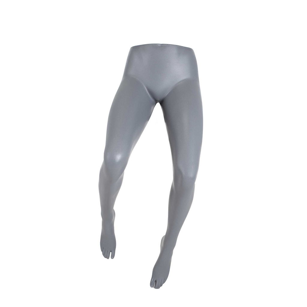 Bended female legs, wall fixation, gray