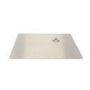 Rectangular mannequin base 45x40 cm, brushed stainless steel