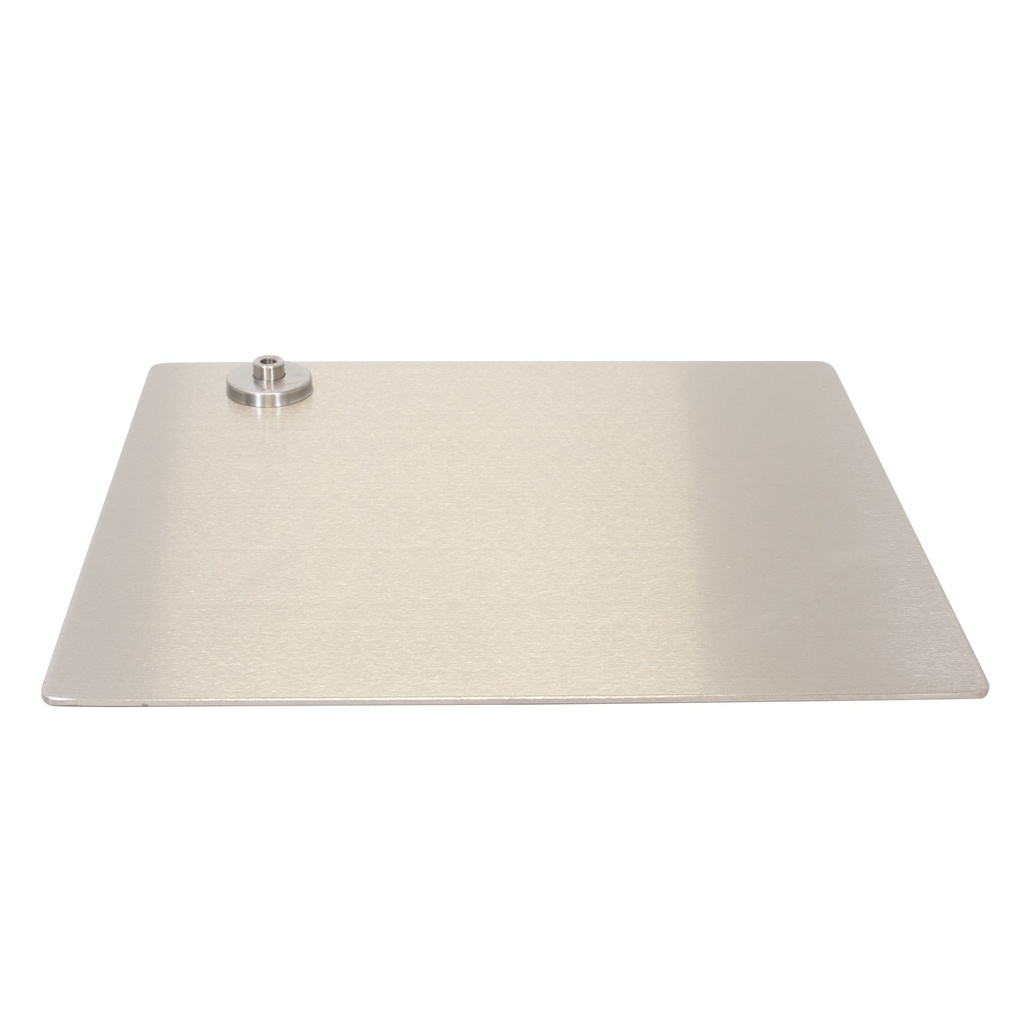 BINK - Rectangular mannequin base 45x40 cm, brushed stainless steel