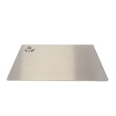 Rectangular mannequin base 45x40 cm, brushed stainless steel