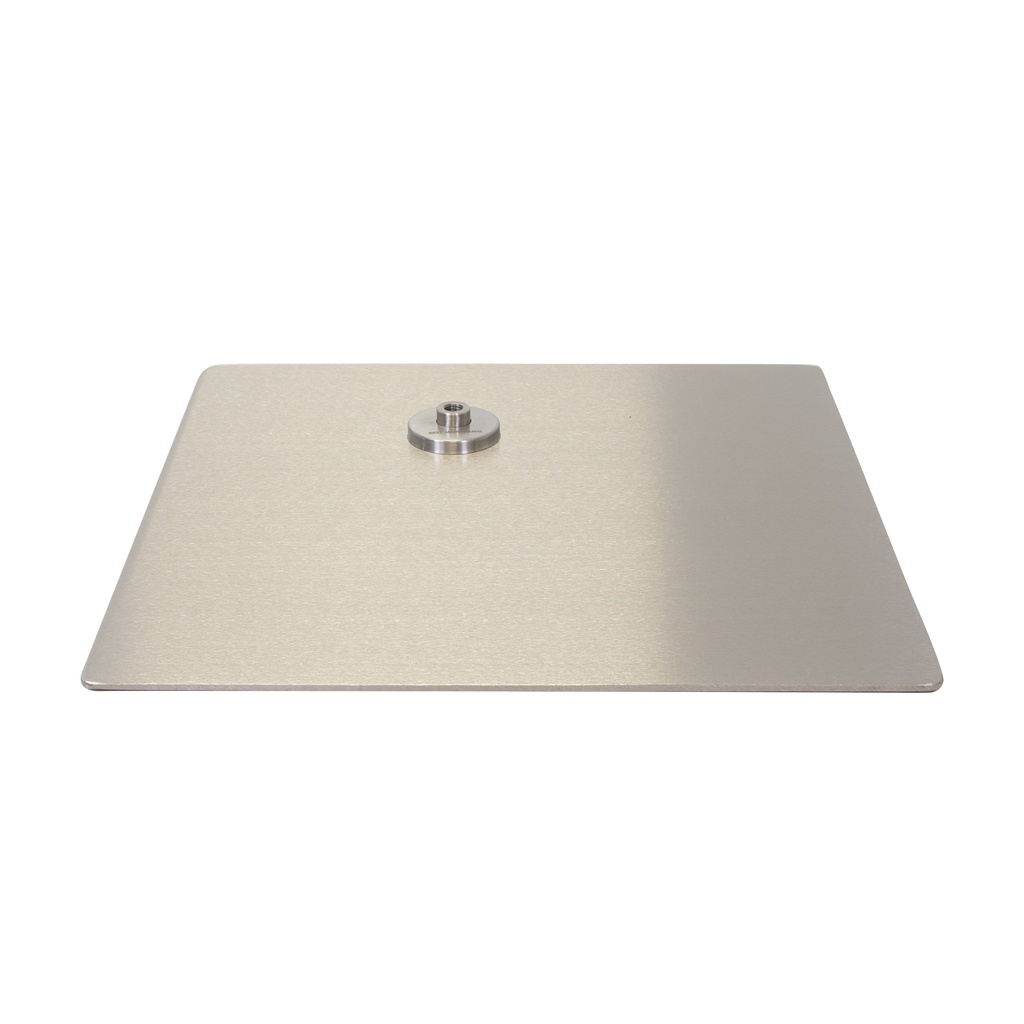 BINK - Square mannequin base 40x40 cm, brushed stainless steel