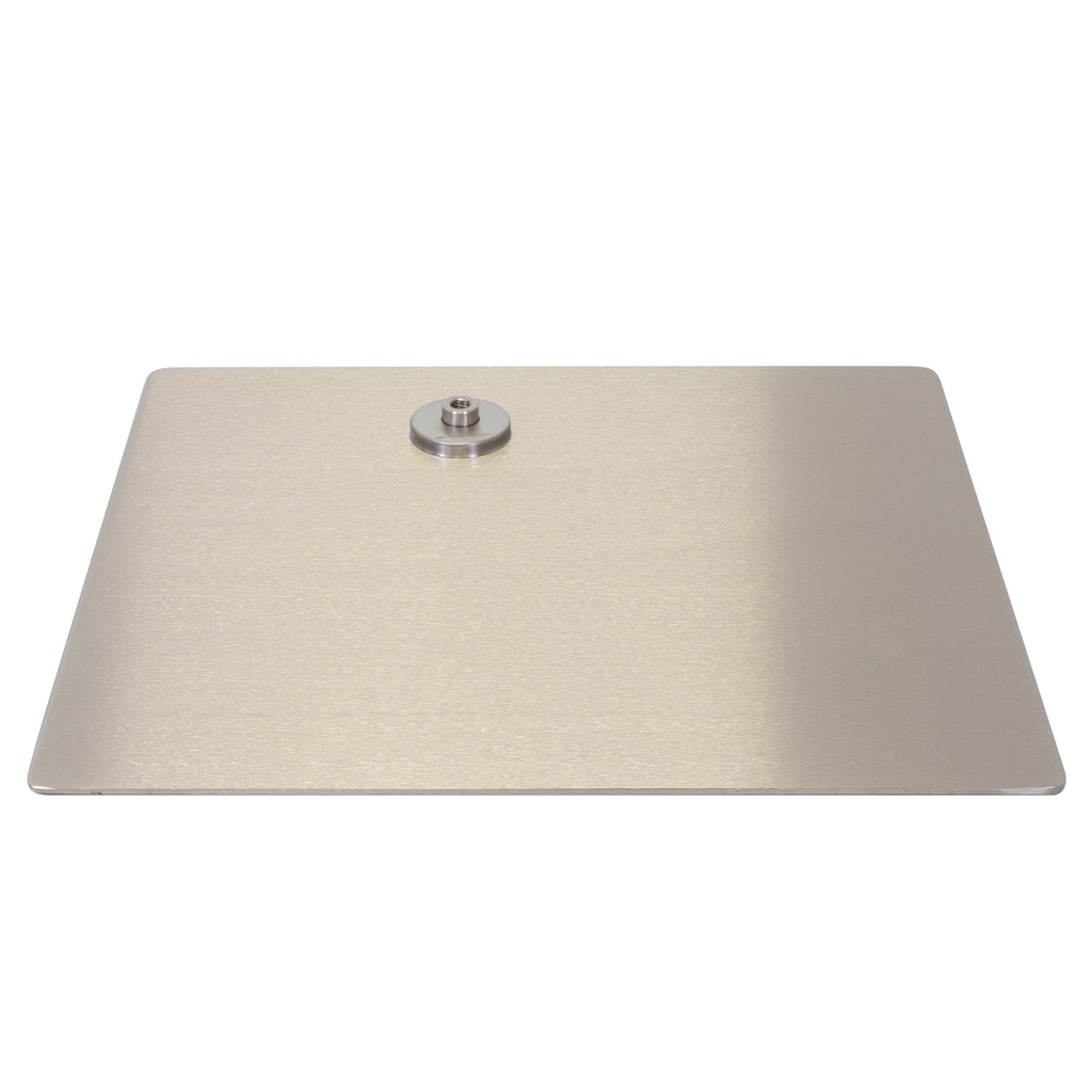 BINK - Rectangular mannequin base 45x40 cm, brushed stainless steel
