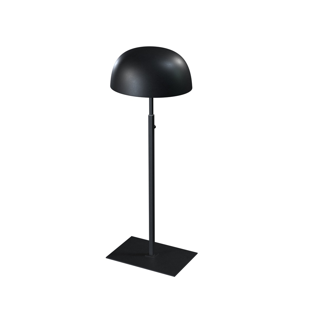 Hat display stand, for kids/teens, black powder-coated steel 