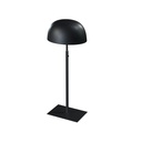 Hat display stand, for displaying adult hats, black powder-coated steel  