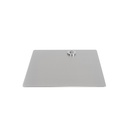 Square mannequin base 40x40 cm, brushed stainless steel