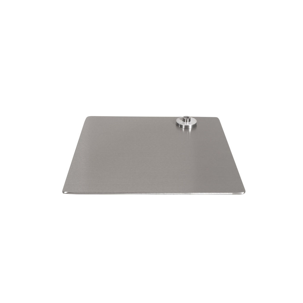 BINK - Square mannequin base 35x35 cm, brushed stainless steel