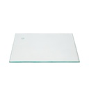 Rectangular base for child window mannequin, tempered glas 