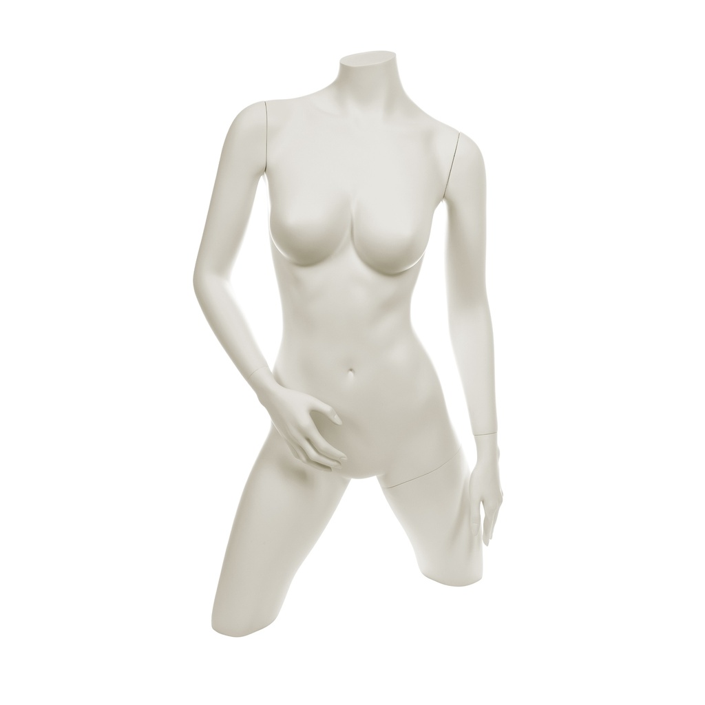 BINK - Female torso, Essential, FRP, ivory white