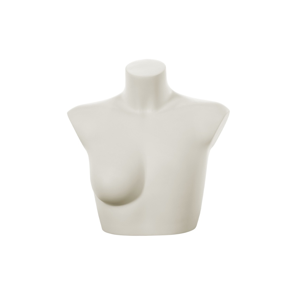BINK - Female torso 1 breast C-cup, Sensual, milkwhite
