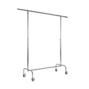 Garment Rack with height adjustable bars, chrome, width 140 cm