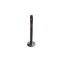 Footpin with fixed base, 15,5 cm length, brushed nickel steel