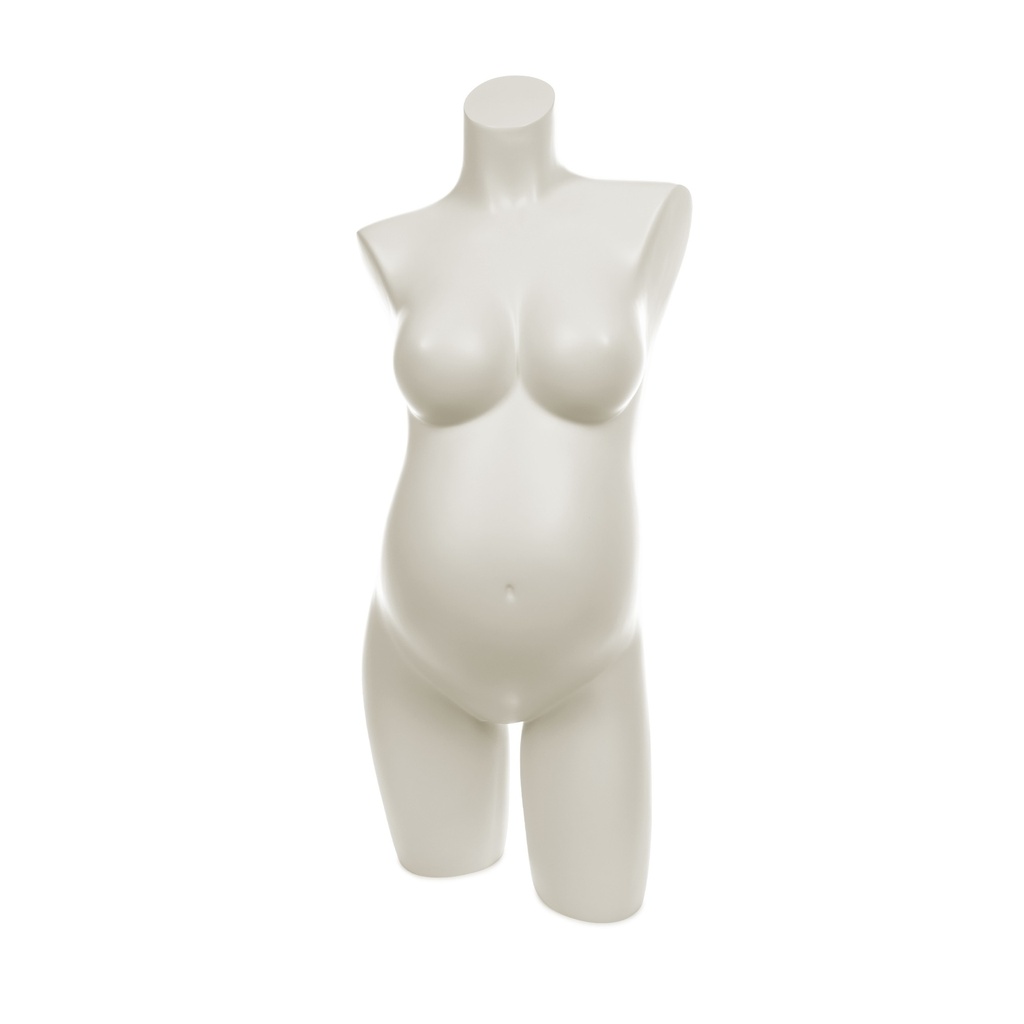 BINK - Pregnant female torso, Sensual, FRP, ivory white