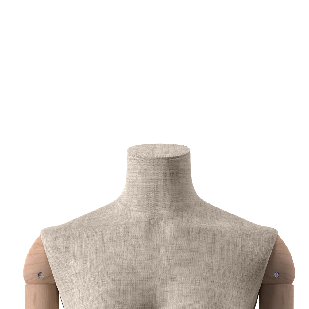 BINK - Neck block for female mannequin, beige fabric, Maison Marlu