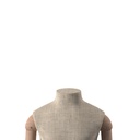 Neck block for kids mannequin 6Y, beige fabric, Maison Marlu 