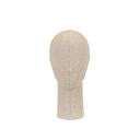 Male head, collection Diamond, covered in beige fabric