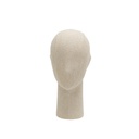 Male head, collection Maison Marlu, covered in beige fabric