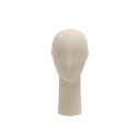 Female head, collection Diamond, covered in beige fabric