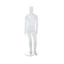 Men's mannequin, recycled plastic, white