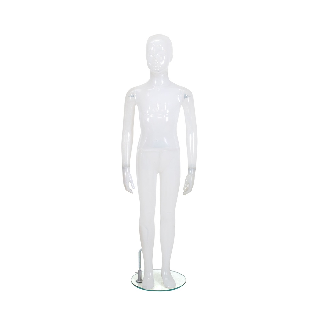 BINK - Child mannequin, 9 years, recycled plastic, white