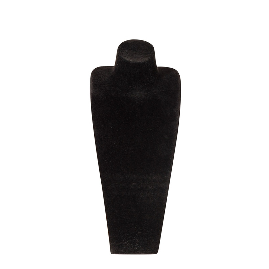 Jewellery bust for necklaces, height 54 cm, covered with black velvet