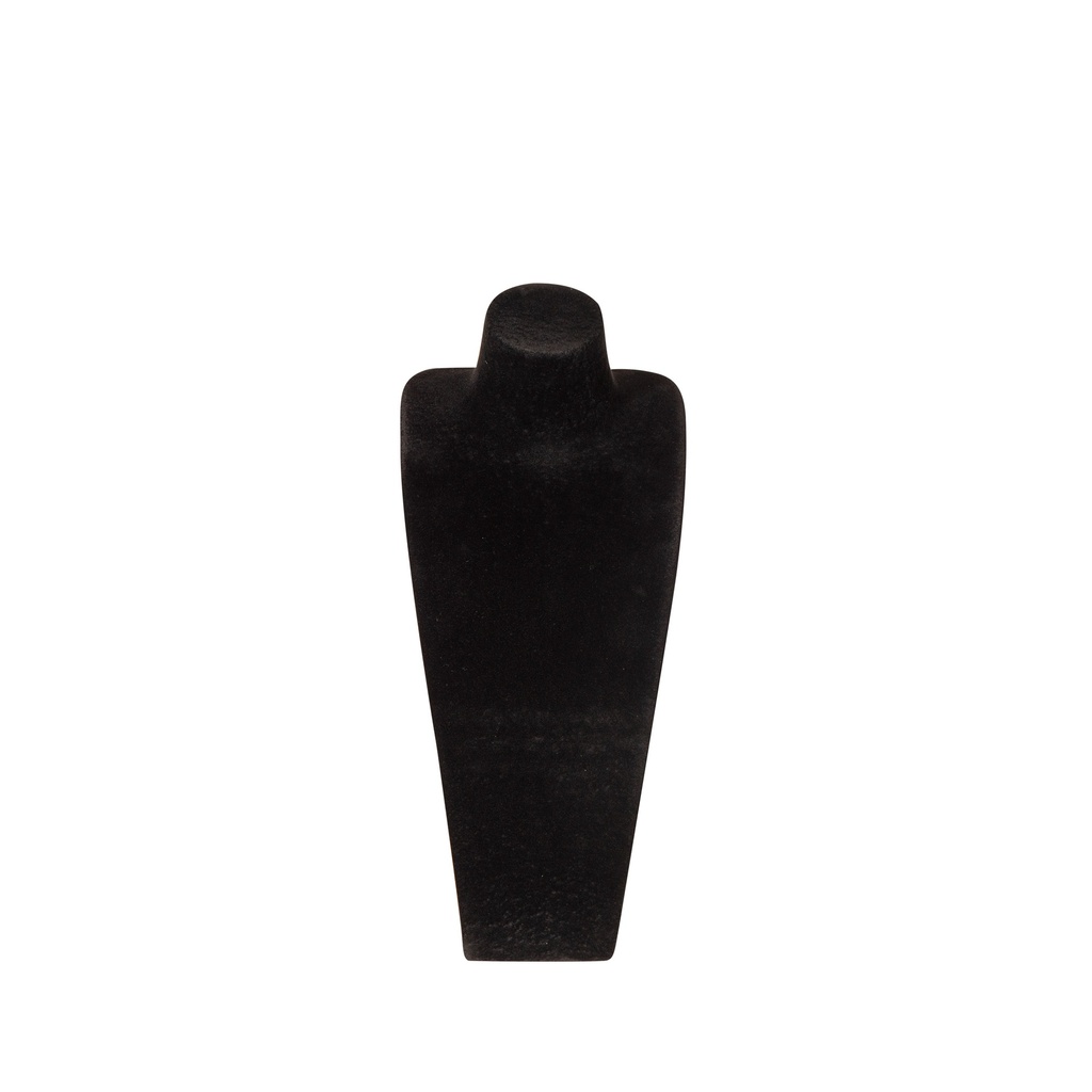 Jewellery bust for necklaces, height 54 cm, covered with black velvet