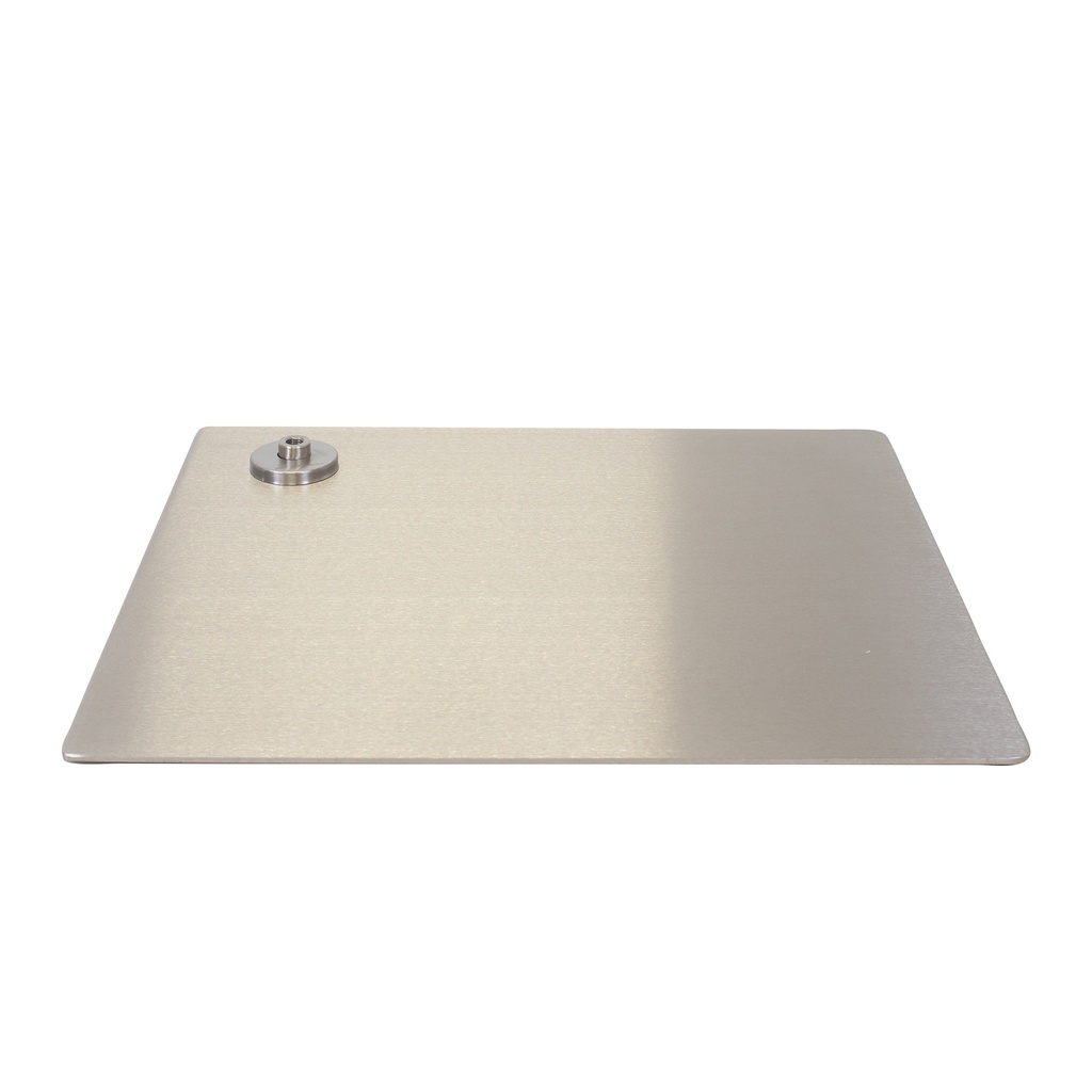 Rectangular mannequin base 45x40 cm, brushed stainless steel