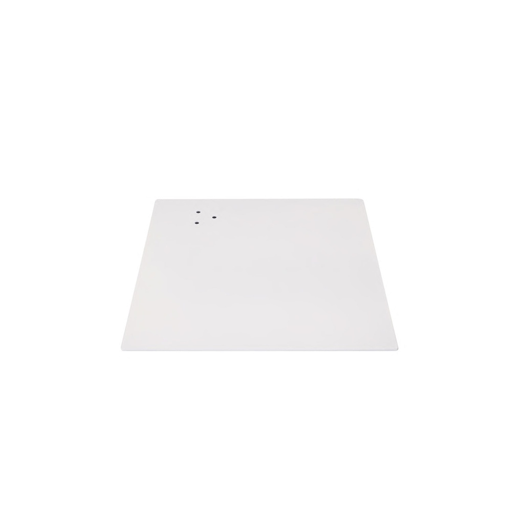 BINK - Square base 35x35 cm, powdercoated white, steel, connector not included (6x4 cm)