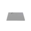 Square mannequin base 35x35 cm, brushed stainless steel