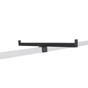 T display for clothing rack, black matt