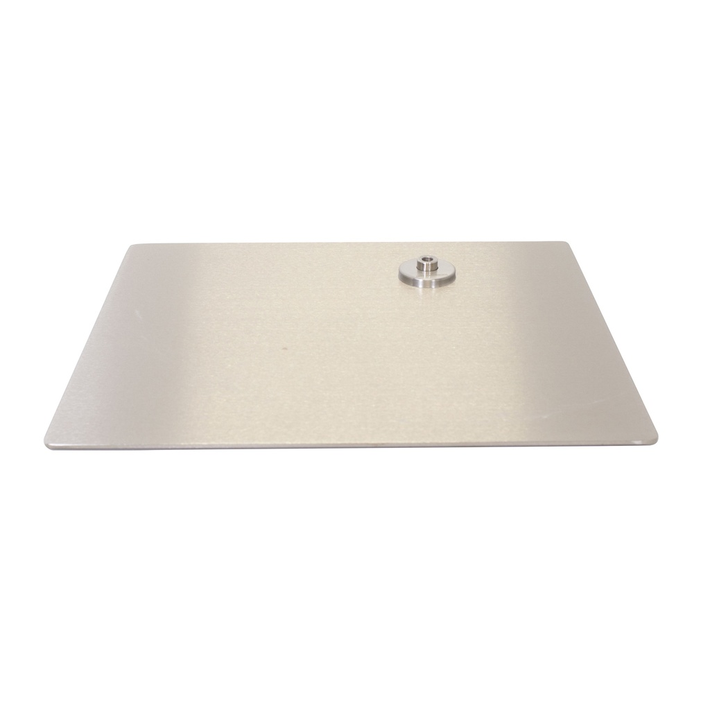 Rectangular mannequin base 45x40 cm, brushed stainless steel