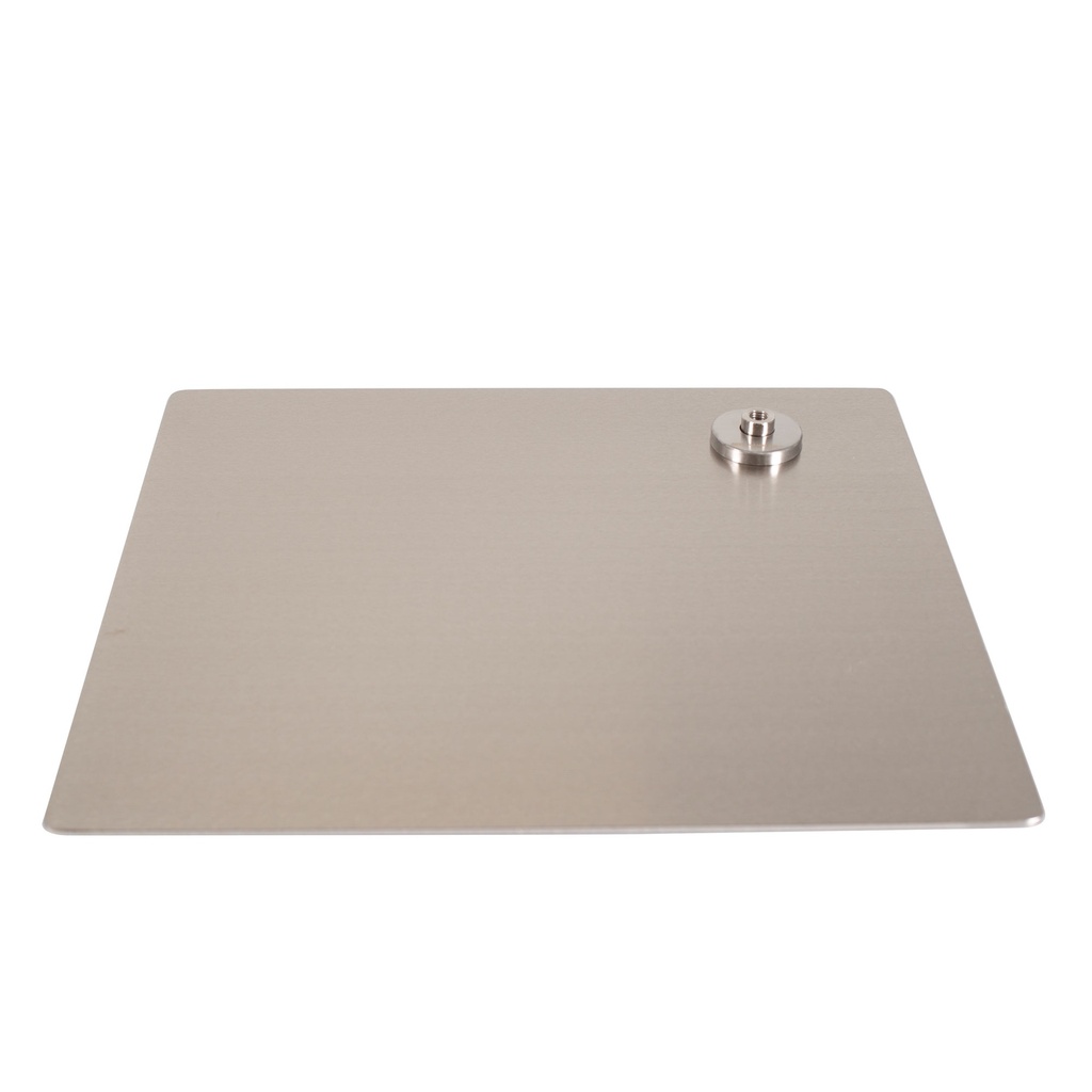 BINK - Rectangular mannequin base 45x40 cm, brushed stainless steel
