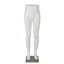 White trouser display for men, plastic, metal base plate and foot pin