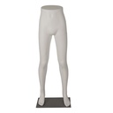 White trouser display for men, plastic, metal base plate and foot pin