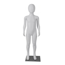White child mannequin, 5 years, plastic, metal base foot- and calf pin