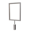 Info display, A5, for smart clothing rack, brushed steel